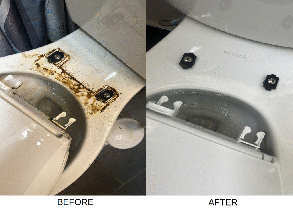Toilet 1 - Before and After